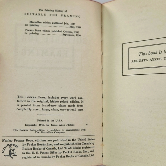 Suitable For Framing, 1950 Pocket book, crime, fiction - Picture 6 of 11